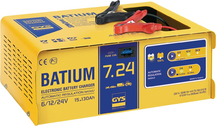 GYS Batterieladegerät BATIUM 7-24 6 / 12 / 24 V effektiv: 11 / arithmetisch: 3-7 A