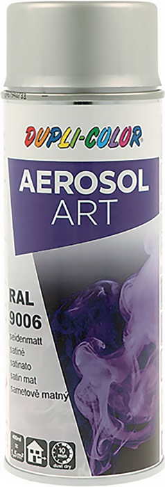 DUPLI-COLOR Buntlackspray AEROSOL Art weißaluminium seidenmatt RAL 9006 400 ml