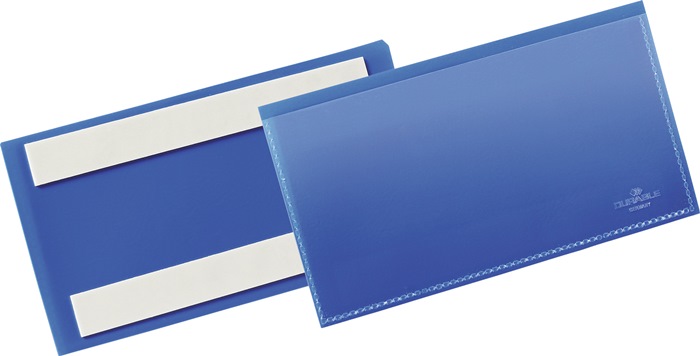 DURABLE Etikettentasche  B150xH67mm blau selbstklebend