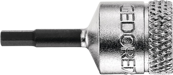 GEDORE Steckschlüsseleinsatz IN 20 1/4" Innen-6-kant Schlüsselweite 3 mm Länge 37 mm