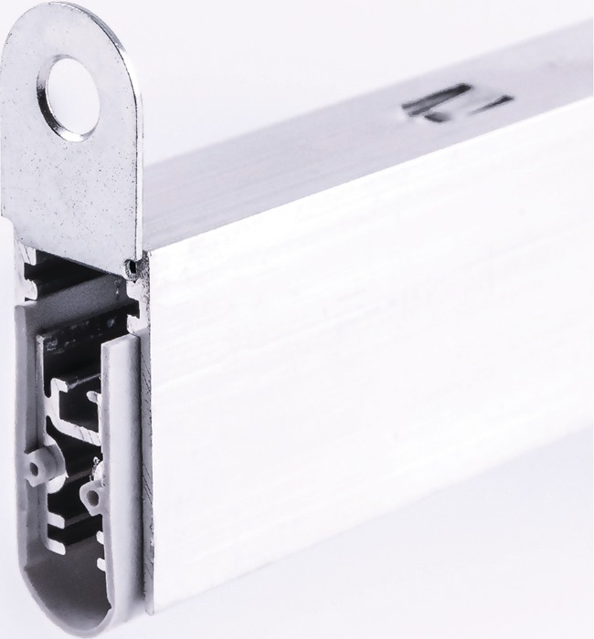 ELLEN Automatische Türbodendichtung EllenMatic Soundproof 1 seitig Länge 708 mm Breite 15 mm Aluminium blank silber mit Silikondichtung