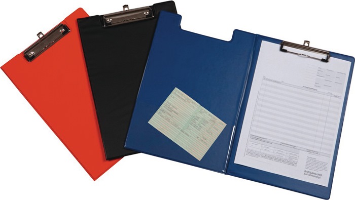 EICHNER Schreibmappe  Karton mit ausziehbarer Hakenöse DIN A4 blau 12 Stück
