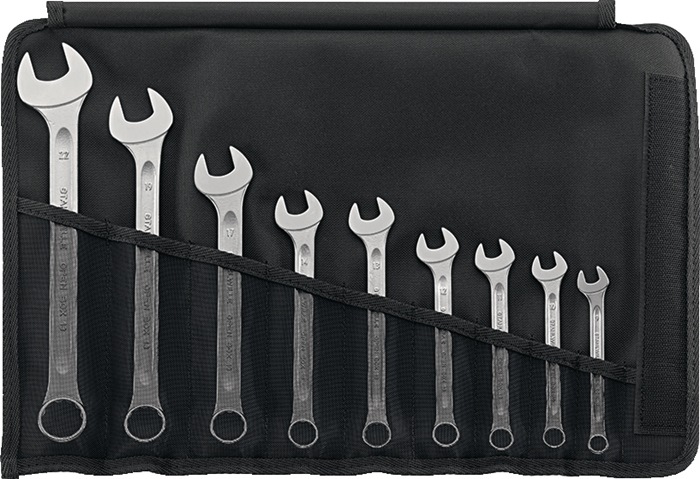 STAHLWILLE Ringmaulschlüsselsatz 13/9 9-teilig Schlüsselweite 9-22 mm Form A Chrom-Alloy-Stahl