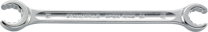 STAHLWILLE Doppelringschlüssel OPEN-RING 24 19 x 22 mm 230 mm mit Doppel-6-Kant
