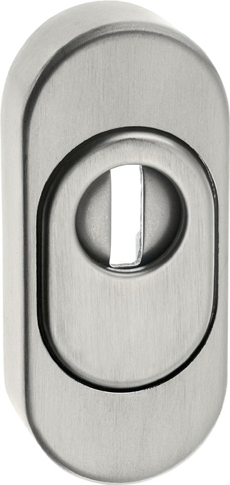 EDI Schlüsselrosette 0815/0000 Aluminium F1 Schildstärke 14,5 mm PZ oval