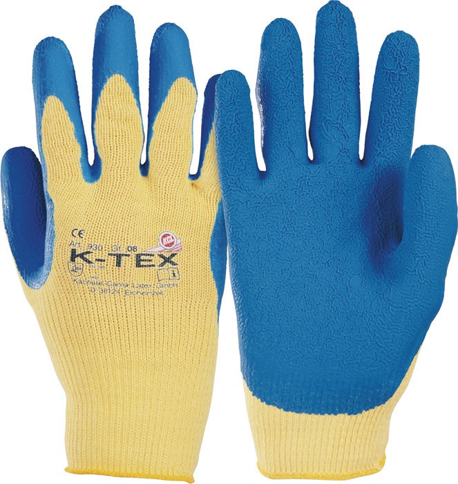 HONEYWELL Schnittschutzhandschuh K-TEX 930 Größe 10 blau/gelb PSA-Kategorie II 10 Paar