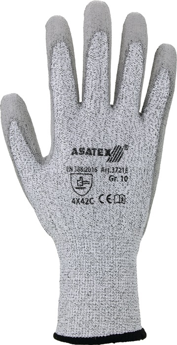 ASATEX Schnittschutzhandschuh Größe 9 grau/grau PSA-Kategorie II 10 Paar