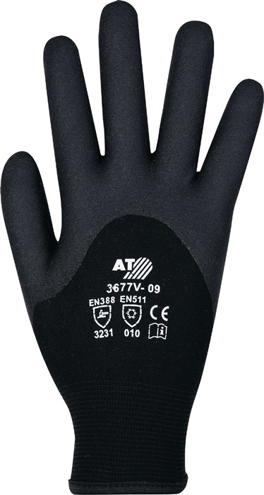 ASATEX Kälteschutzhandschuh Größe 10 schwarz PSA-Kategorie II 6 Paar