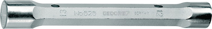 GEDORE Doppelsteckschlüssel 626 Schlüsselweite 24 x 26 mm Länge 195 mm massiv Bohrungs-Ø 21,5/23,5 mm