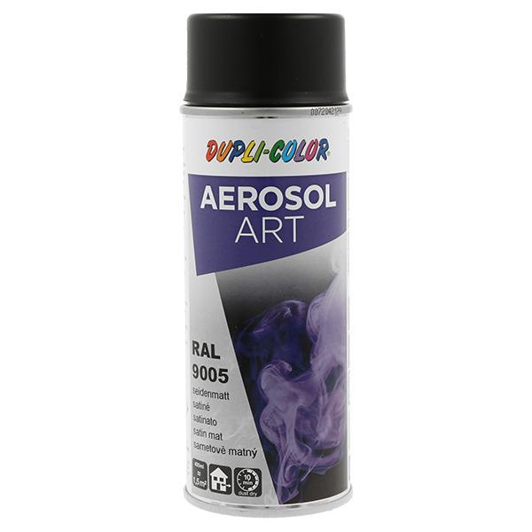 DUPLI-COLOR Buntlackspray AEROSOL Art tiefschwarz seidenmatt RAL 9005 400 ml 6 Dosen