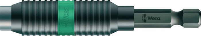 WERA Bithalter Rapidaptor 1/4" F 6,3 1/4" C 6,3 + E 6,3 Schnellwechselfutter Länge 75 mm