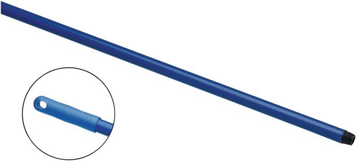 HACCP-Besenstiel  Länge 1500 mm Glasfaser blau