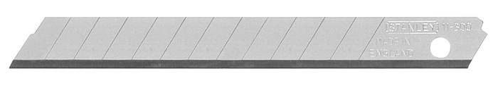 STANLEY Abbrechklinge 1-11-300 L85xB9xS0,43mm 12 Sollbruchstellen 10 Stück