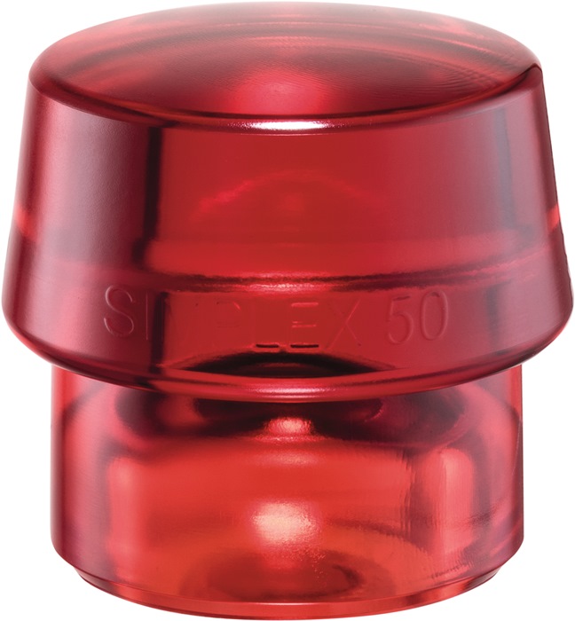 HALDER Schonhammerkopf SIMPLEX Kopf-Ø 40 mm Plastik rot hart
