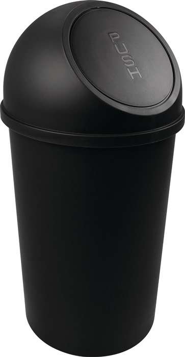 HELIT Abfallbehälter  H615xØ312mm 25 l schwarz