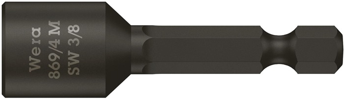 WERA Steckschlüsseleinsatz 869/4M 6-Kant-Antrieb Schlüsselweite 9,4 mm 3/8" mit Magnet
