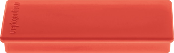 MAGNETOPLAN Rechteckmagnet  B55xT22xS8mm rot 10 Stück