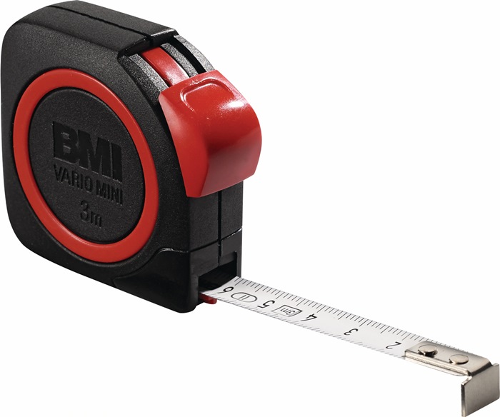 BMI Taschenrollbandmaß VARIO Mini Länge 3 m Breite 10 mm mm/cm EG II ABS Automatic