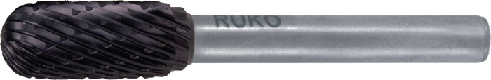 RUKO Frässtift WRC 16 mm Kopflänge 25 mm Schaft 6 mm VHM TiCN Kreuzverzahnung