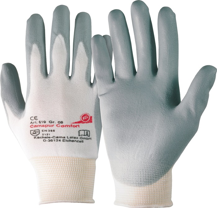 HONEYWELL Handschuh Camapur Comfort 619 Größe 7 weiß/grau PSA-Kategorie II 10 Paar