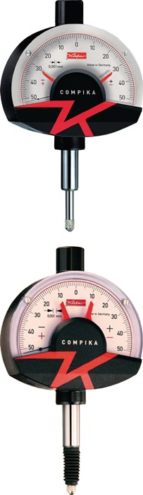 KÄFER Feinzeiger Compika 1001 0,1 mm Ablesung 0,001 mm mit Stoßschutz mit Werkskalibrierung