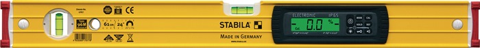 STABILA Elektronikwasserwaage TECH 196M electronic 183 cm Aluminium gelb ± 0,5 mm/m mit Durchgriff