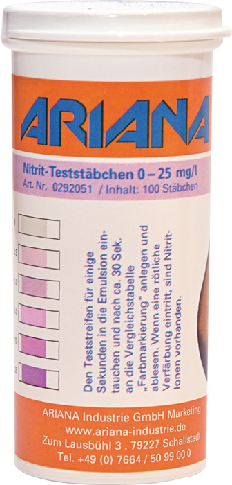 ARIANA Messstäbchen TRGS 611 Nitrit-Gehalt 0-25 mg/l 100 St.