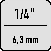 PROMAT Kombigewindebohrer  HSSG 1/4" 6KT M4x3,3 mm Gewindesteigung 0,70 mm