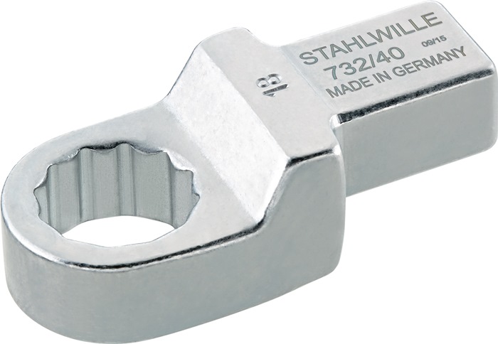 STAHLWILLE Ringeinsteckwerkzeug 732/40 24 Schlüsselweite 24 mm 14 x 18 mm Chrom-Alloy-Stahl
