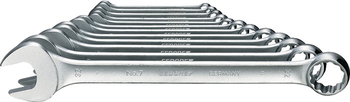 GEDORE Ringmaulschlüsselsatz 7-020 20-teilig Schlüsselweite 8-32 mm Form A CV-Stahl