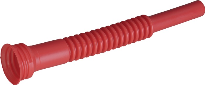 HÜNERSDORFF Auslaufrohr  Länge 275 mm  flexibel rot