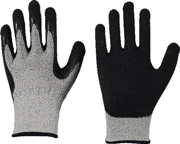 LEIPOLD Schnittschutzhandschuh Solidstar 1443 Größe 9 grau/schwarz PSA-Kategorie II 12 Paar