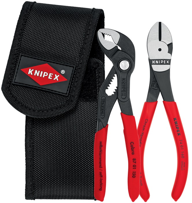 Knipex Zangensatz Minis 00 20 72 V02 Inhalt 2-teilig Gürteltasche 390 g