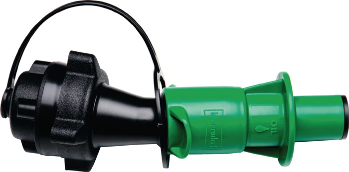 HÜNERSDORFF Sicherheitseinfüllsystem  für Kettenhaftöl  schwarz/grün