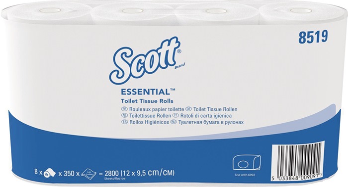 SCOTT Toilettenpapier SCOTT® ESSENTIAL 8519 2-lagig
