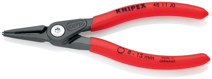 Knipex Präzisionssicherungsringzange 48 11 J0 für Bohrungen 8 - 13 mm Länge 140 mm