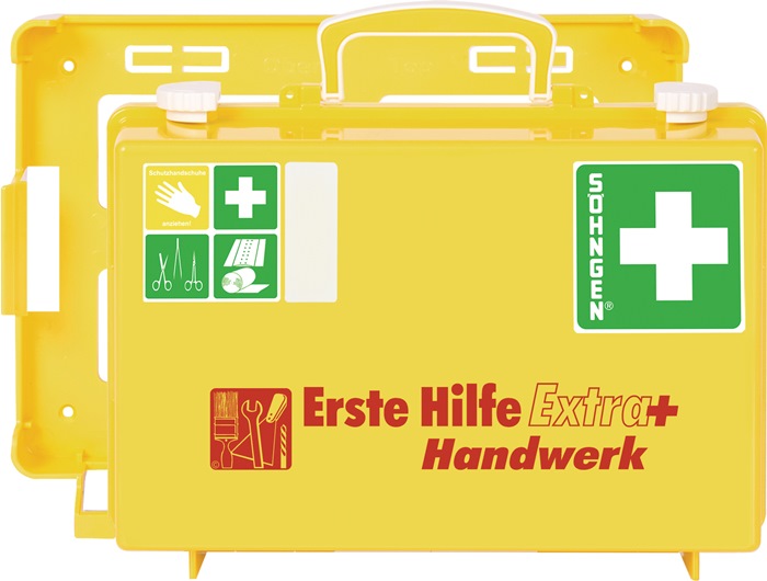 SÖHNGEN Erste Hilfe Koffer Extra+ Handwerk B310xH210xT130ca.mm leuchtgelb