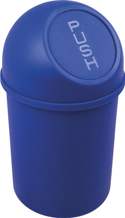 HELIT Abfallbehälter  H375xØ214mm 6 l blau