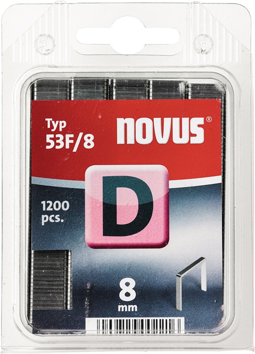 NOVUS Flachdrahtklammer D Typ 53 F Klammerbreite 11,3 mm 8 mm 1,25 mm