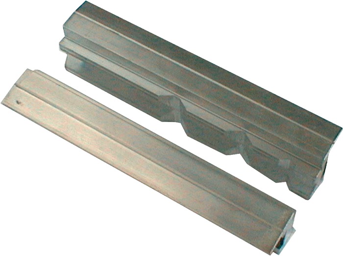 HAARHAUS Schraubstockschutzbacke 47/5 P für Backenbreite 100 mm Prismen Aluminium
