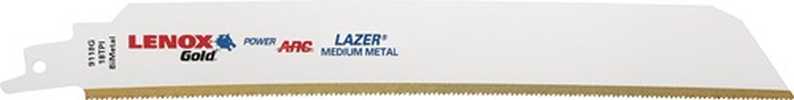 LENOX Säbelsägeblatt Gold Lazer® Länge 229 mm Breite 25 mm Zahnteilung TPI 18