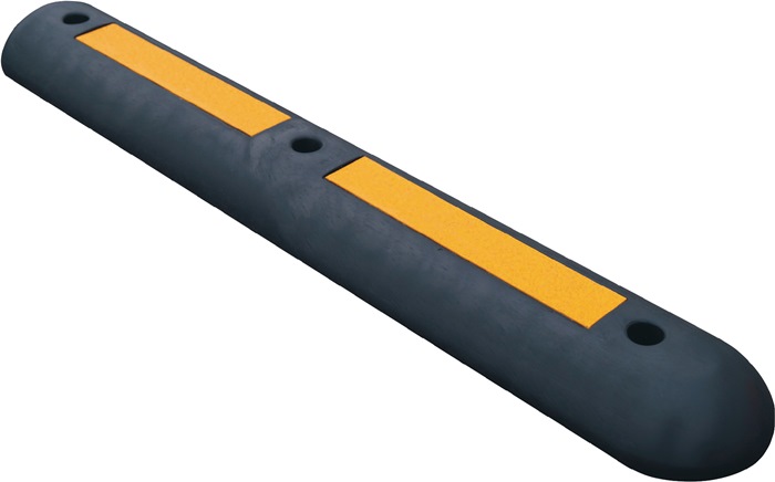 Leitschwelle  L1000xB150xH60mm PVC schwarz mit gelben Reflexstreifen