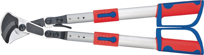 Knipex Kabelschere 95 32 038 Werkzeuglänge 570 - 770 mm Kopf brüniert mit Mehrkomponenten-Hüllen