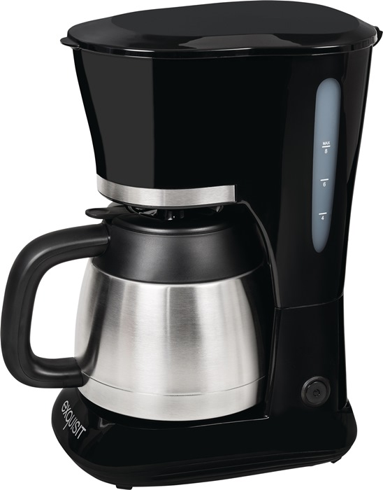 Kaffeemaschine KA 6501 sw 800 W schwarz Thermokanne, Verzierung Edelstahl 1 l 4 - 8 Tassen