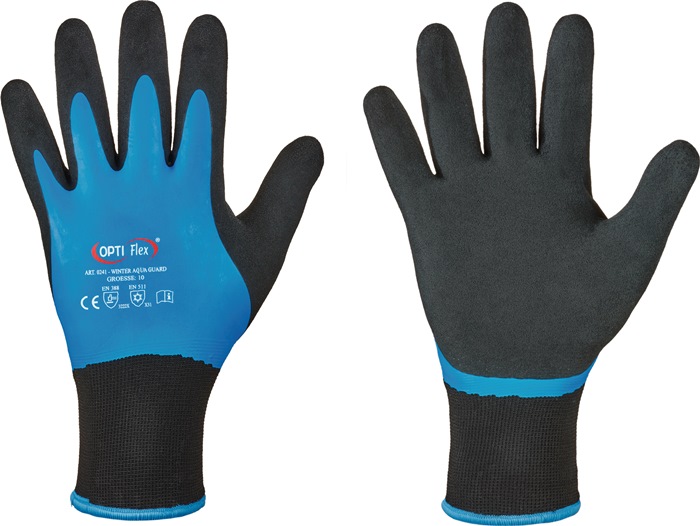 OPTIFLEX Handschuh Winter Aqua Guard Größe 11 schwarz/blau PSA-Kategorie II 12 Paar