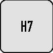 PROMAT Handreibahle DIN 206 H7 Form B  25 mm HSS drallgenutet