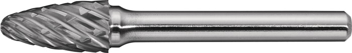PROMAT Frässtift RBF Special Steel 6 mm Kopflänge 18 mm Schaft 6 mm VHM Kreuzverzahnung