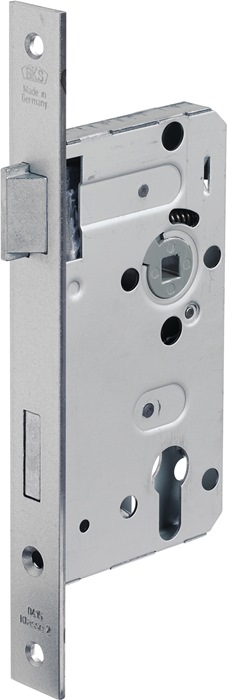 BKS Zimmertür-Einsteckschloss 0415 PZW 24/ 55/72/8 mm DIN links silber käntig Klasse 2 Zinkdruckgruss