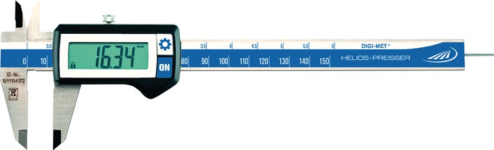 HELIOS PREISSER Messschieber DIGI-MET® 150 mm digital rund (1,5 mm)
