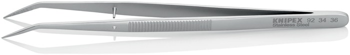 Knipex Präzisionspinzette 92 34 36 Länge 155 mm 45° gewinkelt verchromt